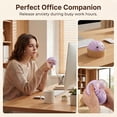 thumbnail image 6 of CQHVKQ 4" Dumpling Squishy Mystery Box, Rainbow Mystery Dumpling Squishy with Blowing Bubbles, Dumpling Stress Squeeze Balls with Steamer Box, Stress Relief Squishy Dumpling Toys for Kids, Purple, 6 of 9