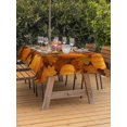 thumbnail image 3 of Outdoor Table Cloth with Umbrella Hole and Zipper, Orange Pumpkins Fall Waterproof Rectangle Tablecloth 54"x80", Thanksgiving Maple Leaf Harvest Washable Table Cover for Outside Party Patio Picnic, 3 of 8