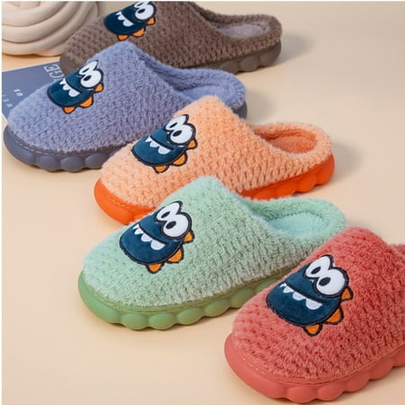 

Gubotare Slippers For Men Fuzzy Curly Memory Foam Loafer Slippers with Polar Fleece Lining Gray 10.5