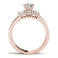 thumbnail image 4 of 1-3/8 Carat T.W. Diamond Three-Stone 14kt Rose Gold Engagement Ring Set, 4 of 5