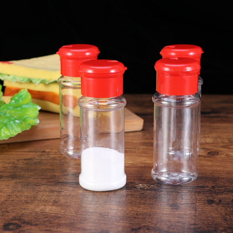 Buy 3.5 Fl Oz Empty Plastic Spice Jars With Red Caps - Sonoran Spice