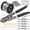 Gray, variant on Turnbuckle Kit & Wire Rope Crimping Tool, 100ft Vinyl Coated Aircraft Cable (1/16 Inch Overmolded to 5/64 Inch) - Guy Wire Tensioner for Garden String Light, Picture, Clothes Hanging