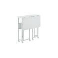 thumbnail image 4 of Small Folding Desk 31.5" Space-Saving Study Office Desk White, 4 of 5
