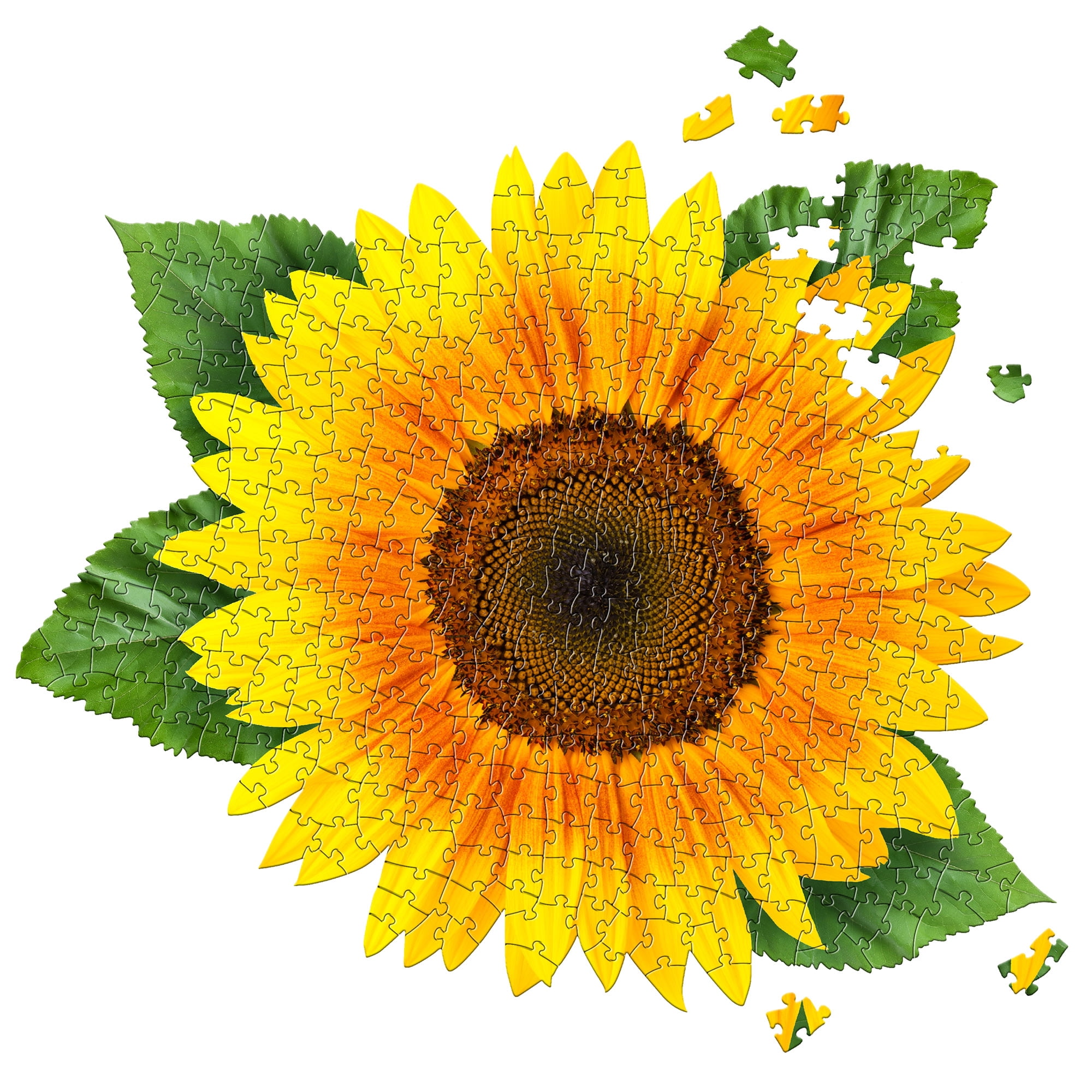 Madd Capp 350-Piece I Am Sunflower Floral Shaped Jigsaw Puzzle