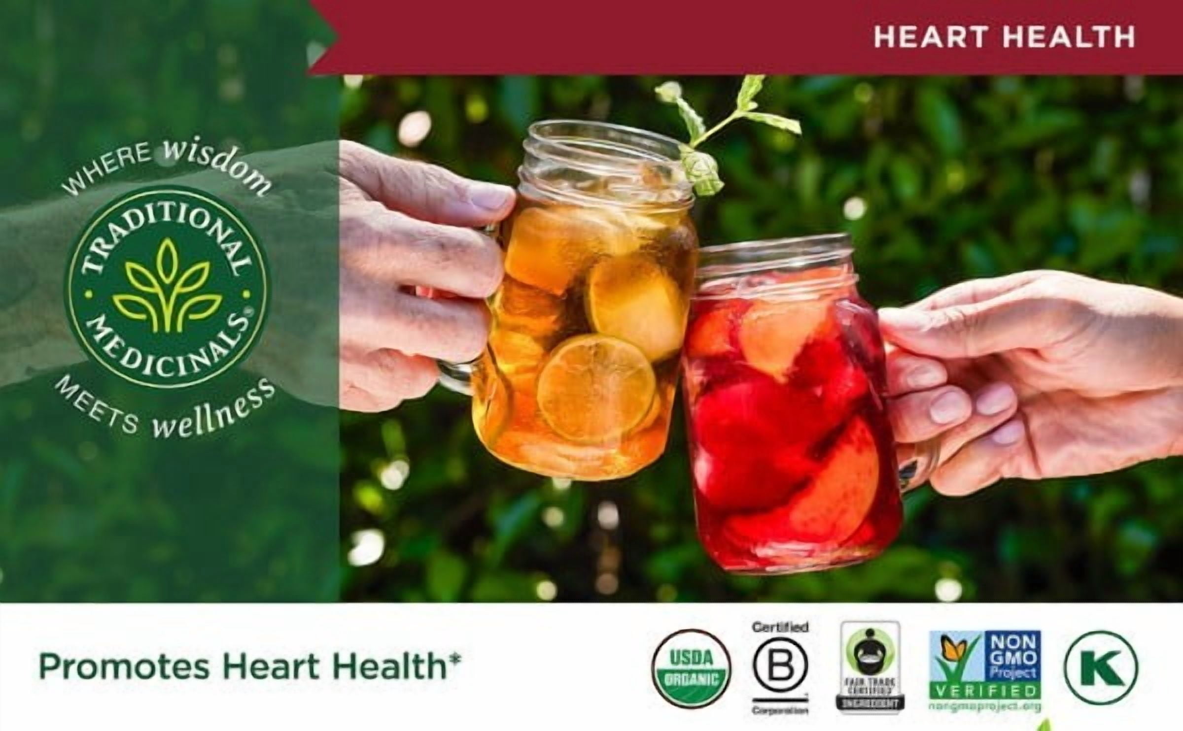 Traditional Medicinal Hibiscus, Organic Tea Bags, 16 Count