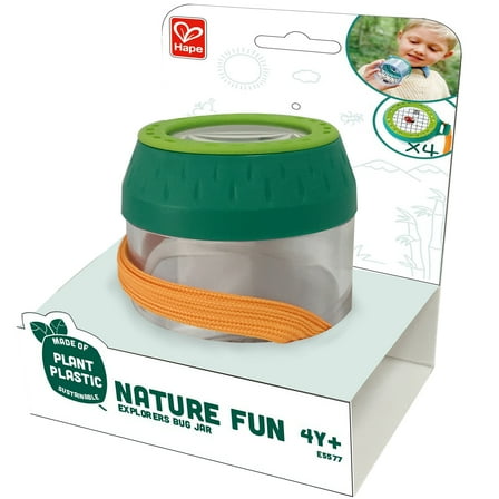 Hape: Nature Fun - Explorers Bug Jar - Catch & Release Critters, Ventilated Insect Study Center, Nature Exploration Toy, Outdoor Play, Kids Ages 4 