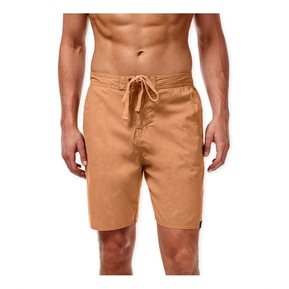 Weatherproof Mens Vintage Swim Bottom Board Shorts, Orange, X-Large