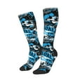 thumbnail image 2 of Daiia Sports Socks Football Time Printed Novelty Crew Socks for Men Women Knee High Socks Cotton Socks Soft & Breathable Support Unisex Socks, 2 of 9