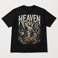 thumbnail image 5 of Men's Angel Graphic T-Shirt, Unisex Classic Fit Cotton Tee, 5 of 9