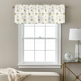 thumbnail image 3 of Summer Fruit Valance Curtain Watercolor Yellow Lemon Rustic Flower Farmhouse Window Valances Rod Pocket Short Curtains Window Treatments for Kitchen Bedroom Bathroom Laundry 56" x 16", 3 of 9