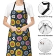 thumbnail image 6 of Lsque Colorful Sunflowers Waterproof Apron Chef Aprons for Men Heavy Duty Chemical Work Apron Extra Long Grilling Aprons with Adjustable Bib Apron, 6 of 9