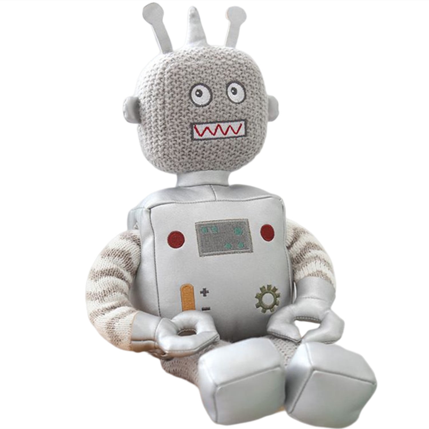 Robot Plush Toy Cyberpunk Robot Soft Stuffed Plush Doll Toys Robot Toy for Birthday/Christmas