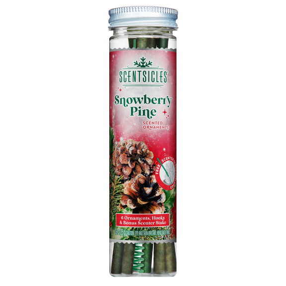 Scentsicles Snowberry Pine Scented Fragrance Sticks - 6 Count