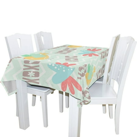 

POPCreation Love Heart Tablecloths Bird Table Top Decoration 60x104 inches