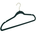 thumbnail image 3 of Simplify 100 Pack Slim Velvet Hangers in Emerald, 3 of 4