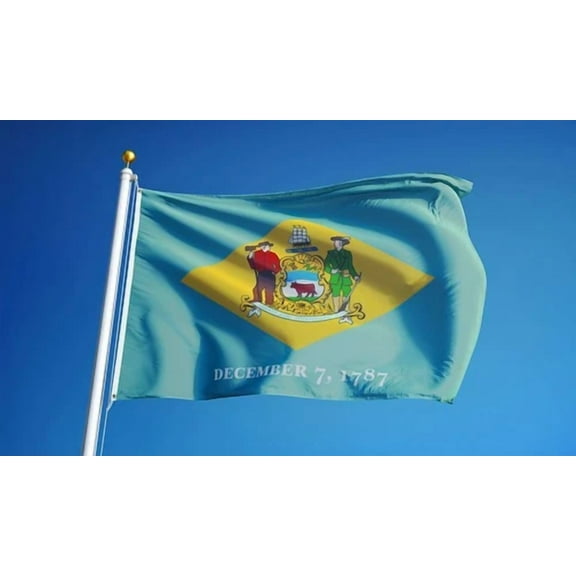 Delaware State Flag New Superior Quality 2X3Ft Size Fade Resist Flag Us Seller