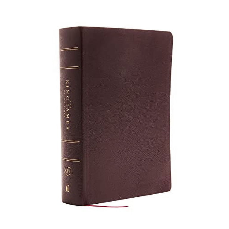 The King James Study Bible, Bonded Leather, Burgundy, Full-Color