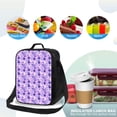 thumbnail image 3 of Ratiio Violet Print Lunch Box - Reusable Lunch Bag Men Adult Women- Insulated LunchBox, 3 of 6