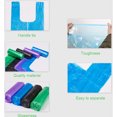 thumbnail image 3 of Bolsa de basura gruesa desechable con asa para corbata, 100 unidades, bolsa de basura portátil para el hogar, bolsas desechables para pañales, color verde, 3 of 5