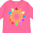 thumbnail image 4 of Inktastic Ice Cream Cone Starburst Boys or Girls Long Sleeve Toddler T-Shirt, 4 of 5