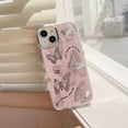thumbnail image 4 of Butterfly Phone Case for iPhone 12 Pro Max, Cute Korea Pink Mirror 3D Butterfly Phone Cover with Butterfly Holdstand for Women Girls, 4 of 12