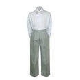 thumbnail image 2 of 3PC Shirt Gray Pants Bow tie Set Baby Boy Toddler Kid Formal Suit Sm-7, 2 of 4