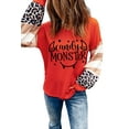 thumbnail image 4 of ABPHQTO Camiseta de manga larga tejida con bloques de color Candy MONSTER para mujer, 4 of 5
