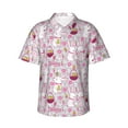 thumbnail image 2 of Picia Easter Rabbit Gentle Cotton Regular Fit Short Sleeve Casual Hawaiian Shirt for Men-Small, 2 of 9