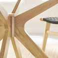 thumbnail image 7 of Modway Crossroads 47" Round Modern Wood Dining Table with Legs in Oak, 7 of 7