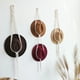 thumbnail image 3 of Organizador de sombreros y bufandas de estilo nórdico, estilo bohemio, de algodón, para colgar en la pared, con tapiz de macramé, 3 of 6