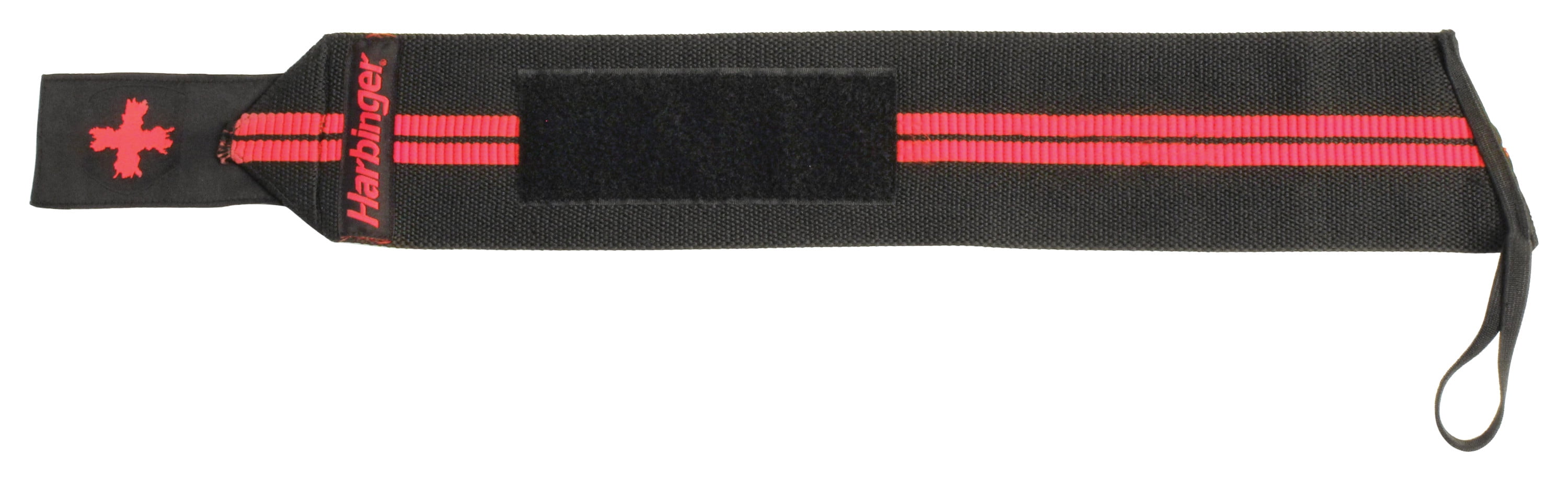 Harbinger Red Line 18" Black Wrist Wraps, Wrist and Thumb Support During Weight Lifting