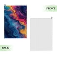 thumbnail image 2 of ONETECH Boho Fluid Abstract Microfiber Premium Golf Towel 24x16in 2PC, 2 of 7