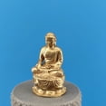 thumbnail image 3 of 18mm Pure Copper Tathagata Buddha Statue Mini Temple Figurine Spiritual Ornament for Home Altar Decor, 3 of 11