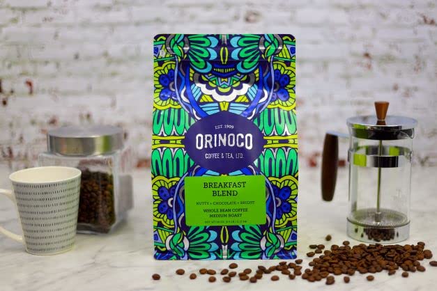 Orinoco Breakfast Blend 2.5lb bag, Medium Roast, Whole Bean Coffee 100% Arabica Beans
