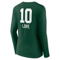 thumbnail image 3 of Women's Jordan Love Green Green Bay Packers Team Wordmark Name & Number Long Sleeve V-Neck T-Shirt, 3 of 3