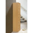 thumbnail image 2 of Hodedah 5-Shelf, 5-Door Multipurpose Cabinet, Brown, 2 of 6