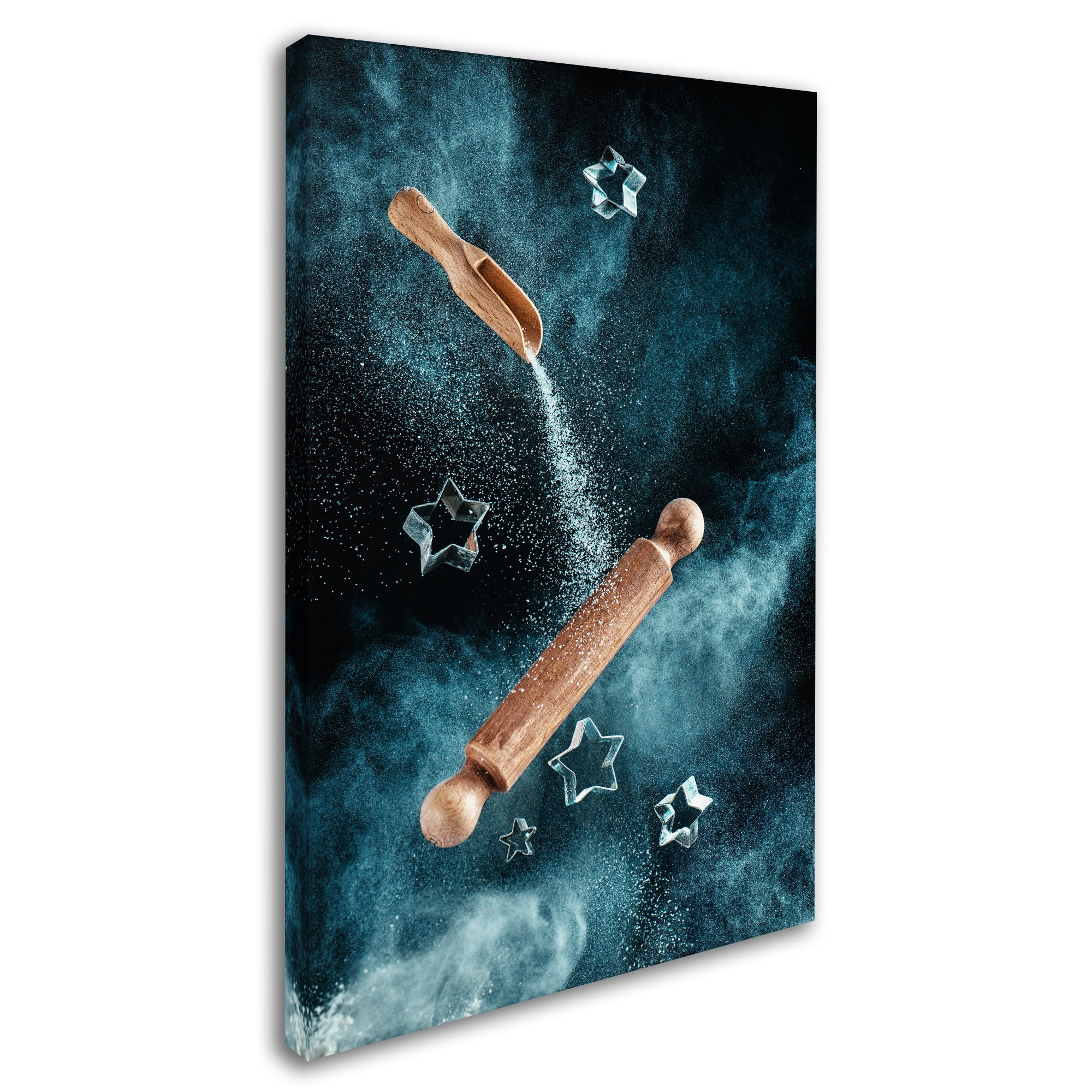 Trademark Fine Art 'Kitchen Mess Star-Shaped Cookies' Canvas Art by Dina Belenko