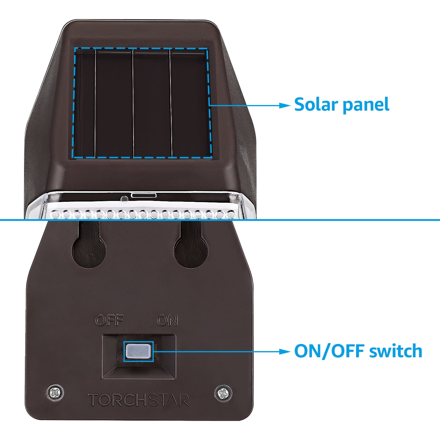24 Pack Solar Deck Lights, Dusk-to-Dawn LED Fence Lights, Oil Rubbed Bronze