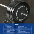 thumbnail image 2 of XPRT Fitness Olympic 2-Inch Black Rubber Coated Bumper Plates 45 lb. Single, 2 of 7