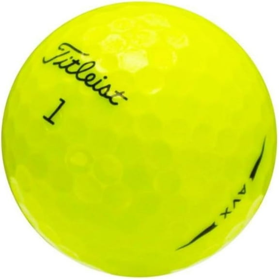 Pre-Owned 48 Titleist AVX Yellow Golf Balls, Good / AAA Quality, 48 Pack
