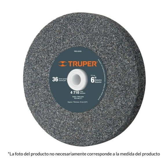 Piedra Para Esmeril 5x3/4' Óxido De Aluminio Truper Truper PIES-53436