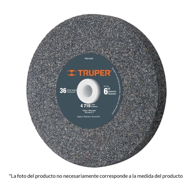 Piedra Para Esmeril 5x3/4' Óxido De Aluminio Truper Truper PIES-53436