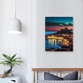 thumbnail image 3 of Nawypu  Canvas Print Wall Art Set Pastel Neon Sunset Ocean Sea Dubrovnik Croatia Nature Cityscape Photography Realism Landscape Colorful for Living Room, Bedroom, Office, 3 of 4