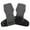 Gray, variant on Double Layer Workout Gloves Reinforced Padded Hand Leather Texture Suitable for Strength Training and Injury Prevention