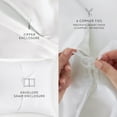 thumbnail image 5 of White Vintage Washed 3 Piece Cotton Duvet Cover Set, King/Cal-King, by Noble Linens, 5 of 6