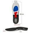 thumbnail image 2 of 1 Par Plantillas Ortopedica Gel Descanso Ajustable Deporte Hombre 25-30 Cm Malubero Alivio del dolor de pie, 2 of 3