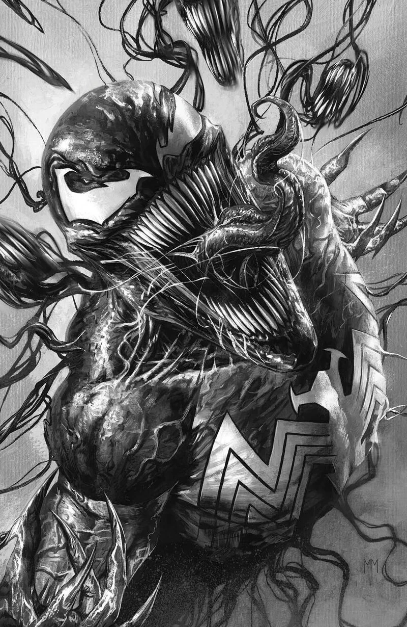 VENOM #1 (MARCO MASTRAZZO B&W FAN EXPO VARIANT 2021 Comic Book ~ Marvel