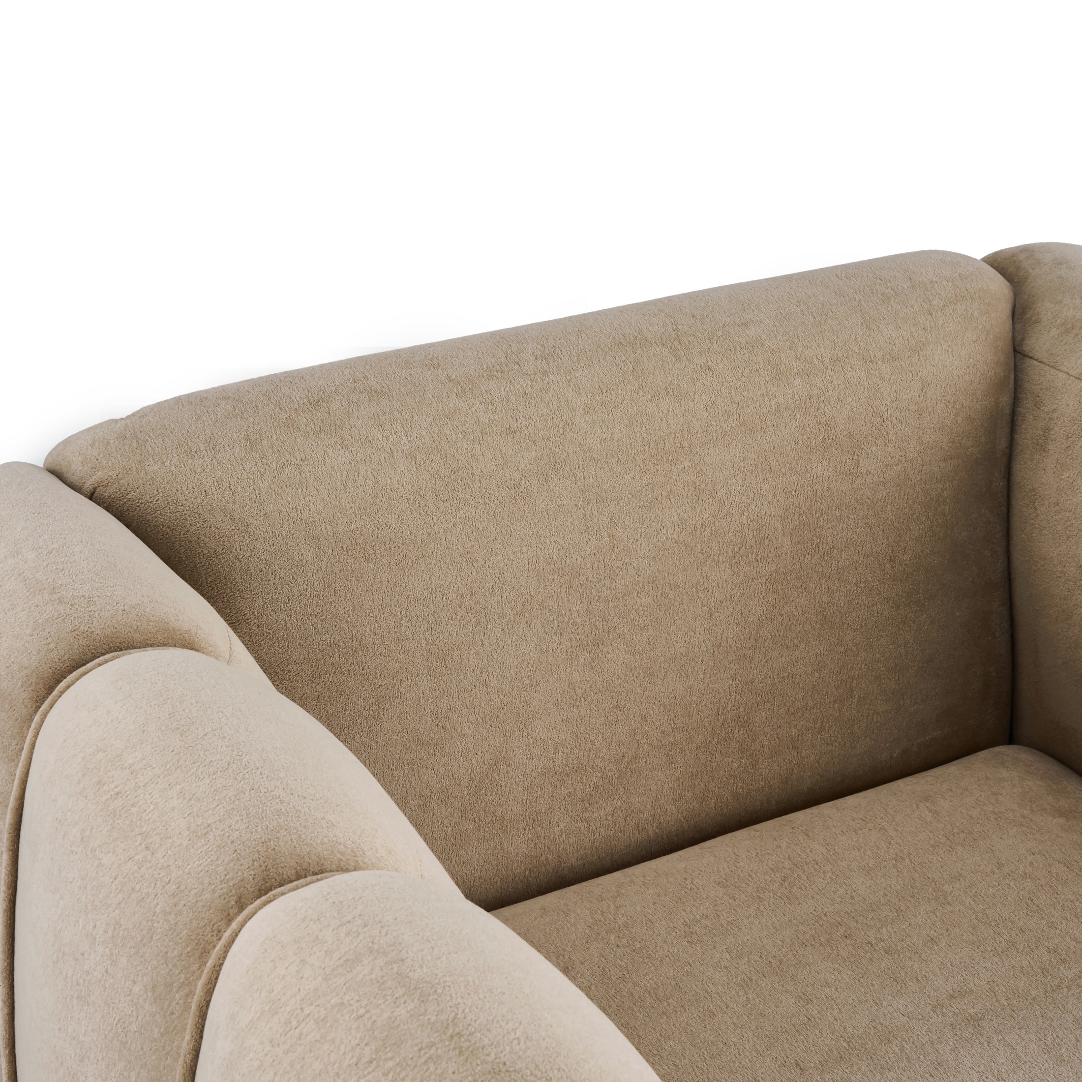 Christopher Knight Home Velvet Club Chair, Plush Upholstered Accent Chair with Channel Stitching, Camel