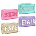 thumbnail image 1 of Bolsa de cosméticos Aileam Nylon Preppy Makeup, impermeable, 4 unidades, 1 of 7