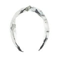 thumbnail image 4 of Unique Bargains 1 Pc Fashion Hosta Flower Pattern Headbands for Women Grey White, 4 of 6